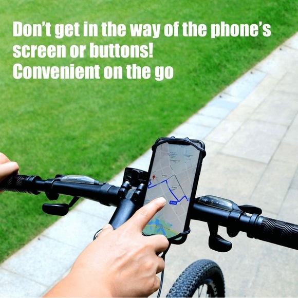 Newppon Bike & Motorcycle Phone Mount : Universal Silicone Cellphone Holder - Picture 4 of 6